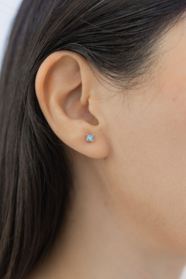 BABY STUDS CON AGUAMARINAS