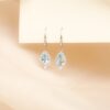 ARETES CON AGUAMARINAS