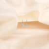 ARETES CON AGUAMARINAS