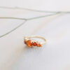ANILLO CON OPALOS DE FUEGO