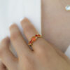 ANILLO CON OPALOS DE FUEGO