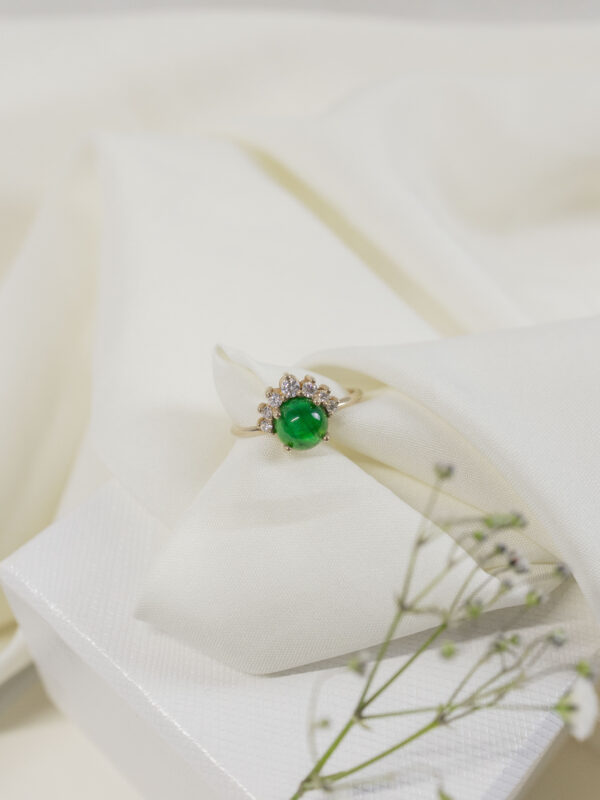 MG0179-1 ANILLO CON ESMERALDA