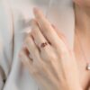 ANILLO CON TURMALINA ROSA