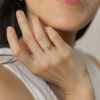 MG0716-3 ANILLO CON TURMALINA MENTA