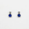 ARETES CON ZAFIROS Y DIAMANTES