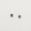 DR009 Yaya Studs con esmeraldas y diamantes oa14K (2) STUDS CON ESMERALDAS Y DIAMANTES