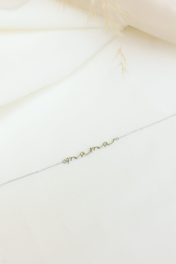 MG0430 - Pulsera mamá oro blanco (1) PULSERA MAMÁ