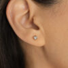 MG0882 - Julieta con diamantes 0.22cts corte corazón or(9) BABY STUDS CON DIAMANTES