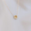 MG0884 - Margaret con citrina y diamantes oa(4) DIJE CON CITRINA Y DIAMANTES