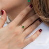 ANILLO CON TSAVORITA