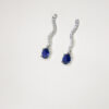 ARETES CON ZAFIROS Y DIAMANTES