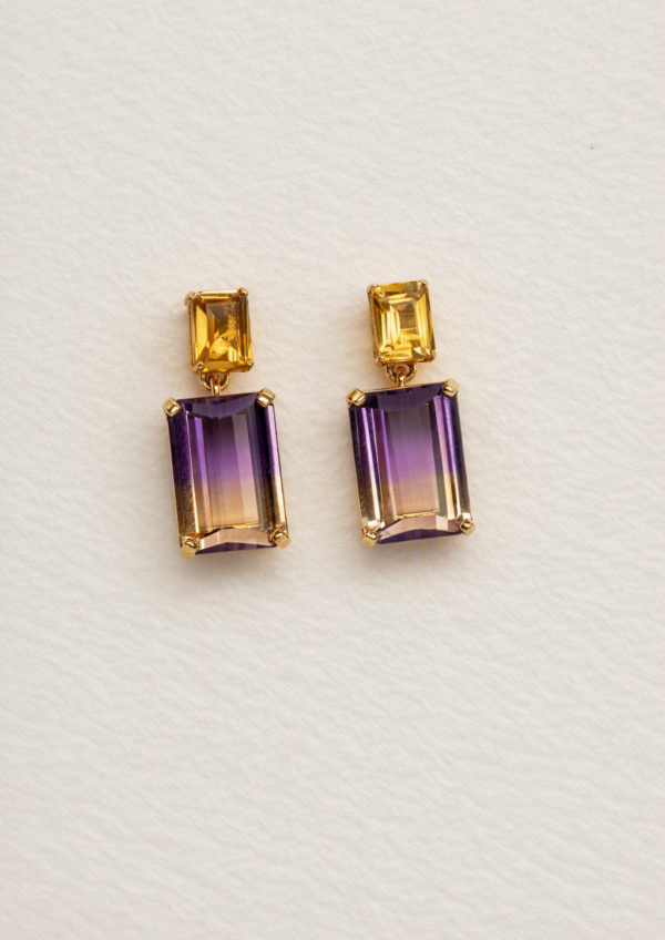 ARETES CON AMETRINAS