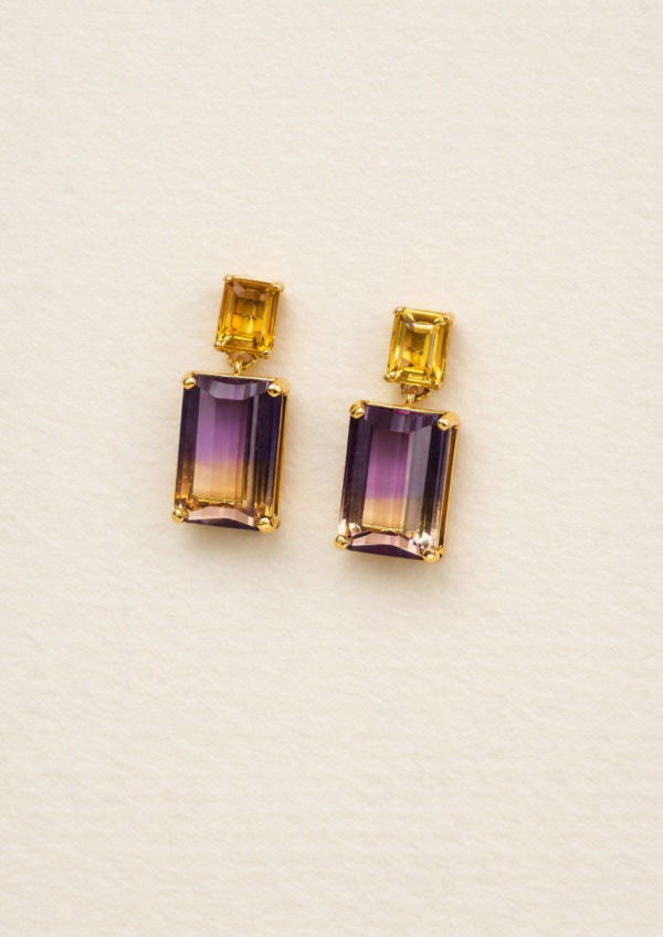 ARETES CON AMETRINAS
