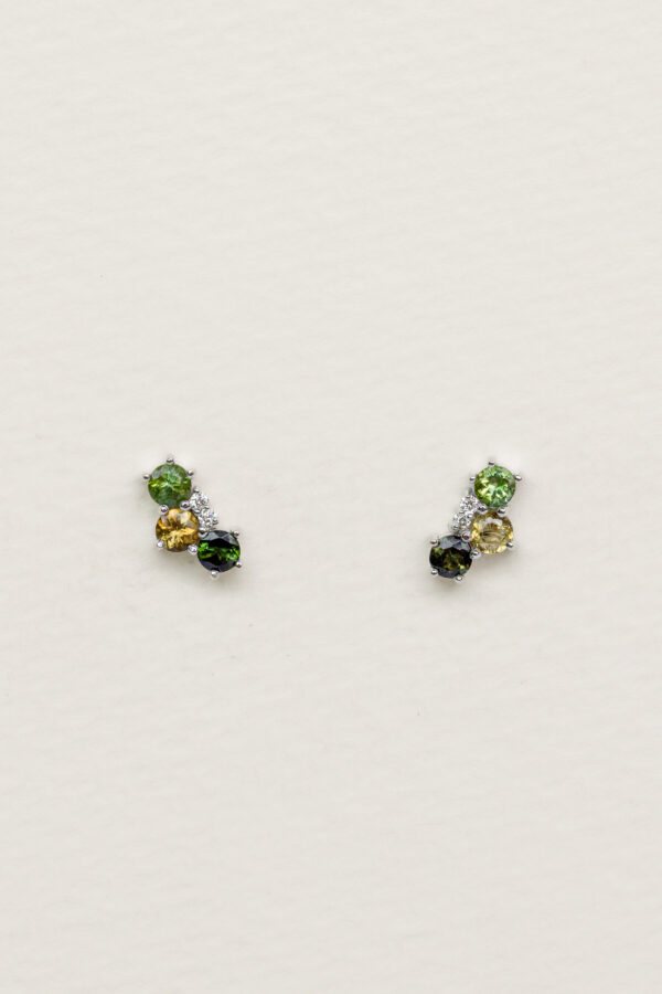 MG1124 Sofia studs con turmalinas ob14K (2) STUDS CON TURMALINAS Y DIAMANTES