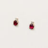 STUDS CON RUBÍES Y DIAMANTES