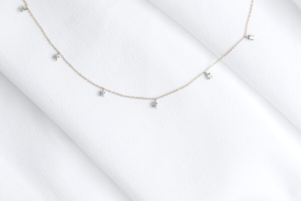MG1137 Eva con diamantes rd bicolor ob y oa14K (5) COLLAR CON DIAMANTES