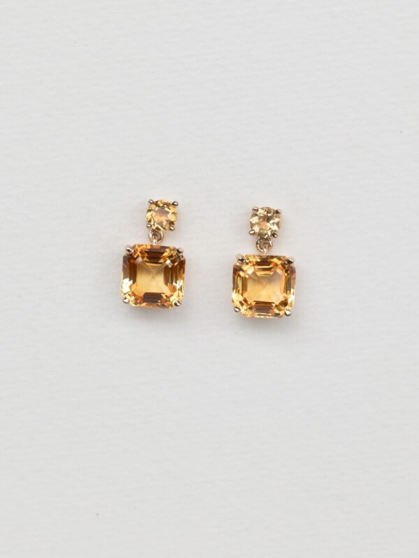 ARETES CON CITRINAS